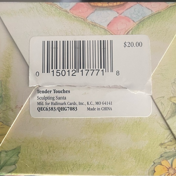 Vintage Hallmark 1993 Tender Touches Sculpting Santa Figurine - Picture 9 of 9